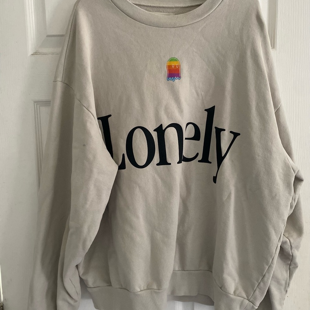 Beige 'Lonely' Sweatshirt